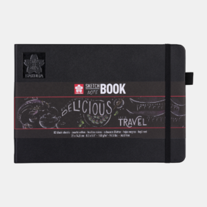 Sketch Book Skaura Paisaje Pasta Dura Hoja Negra